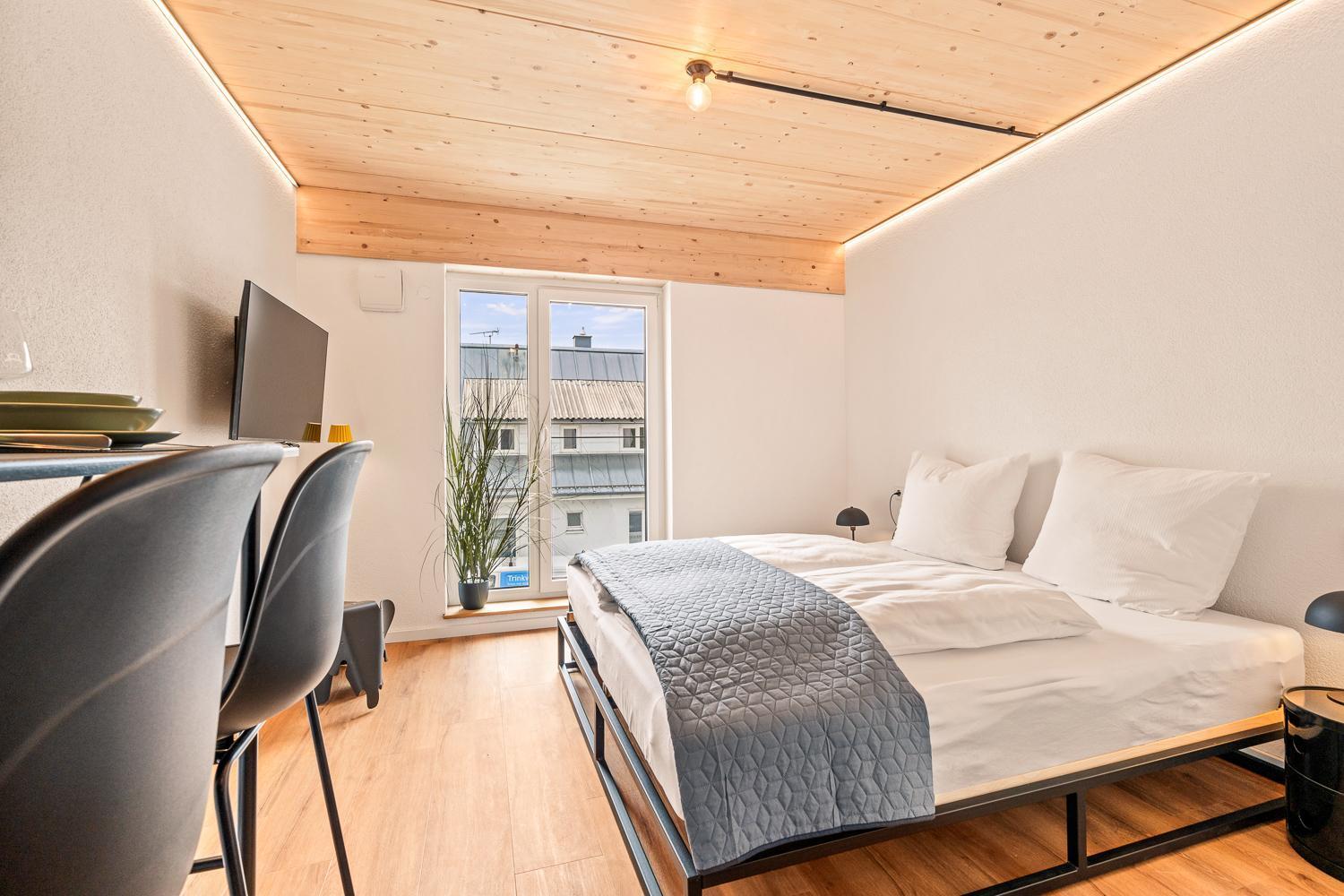 Einzimmer Wohlfuehlapartment Vier Klimatisiert Friedrichshafen Exterior foto