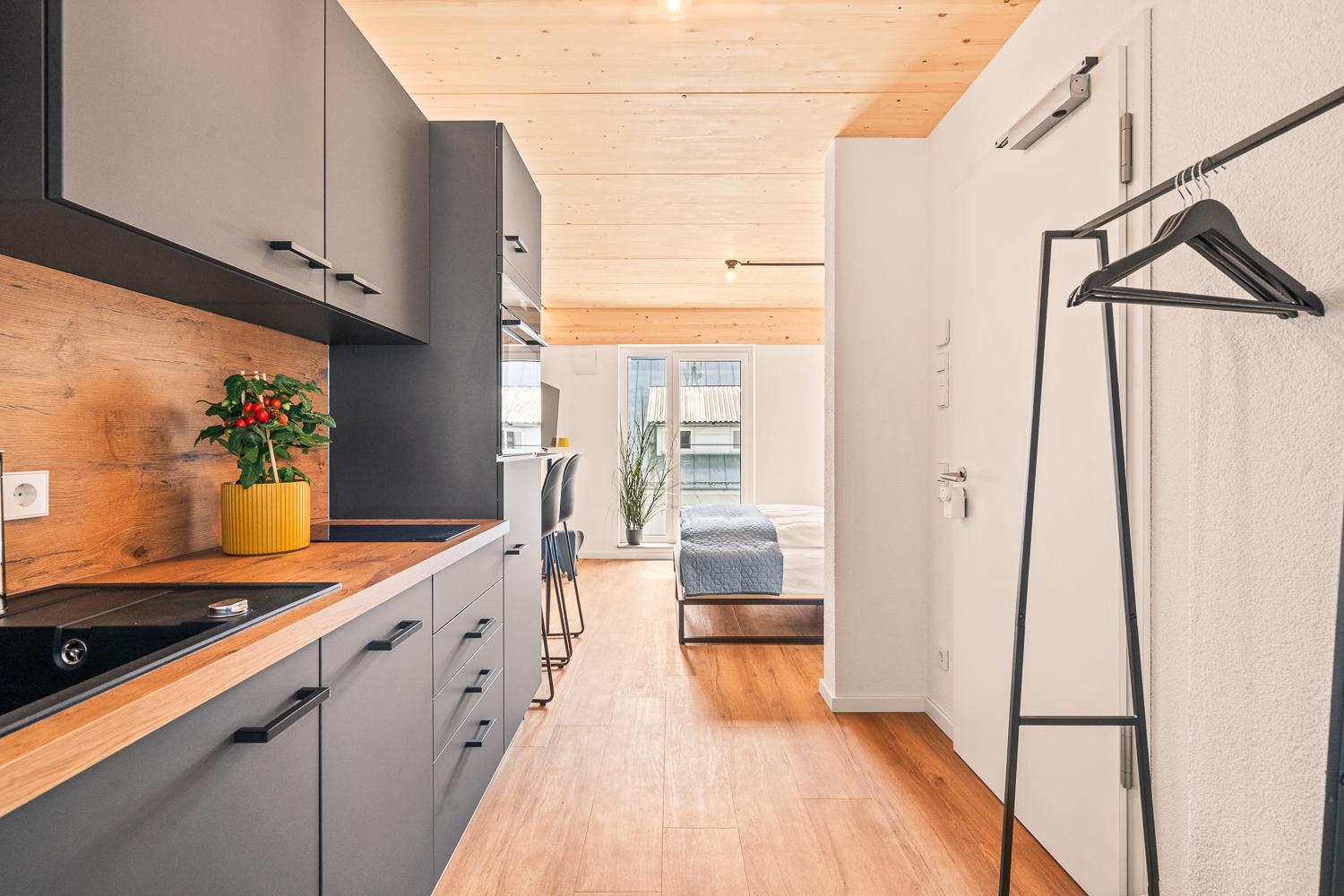 Einzimmer Wohlfuehlapartment Vier Klimatisiert Friedrichshafen Exterior foto