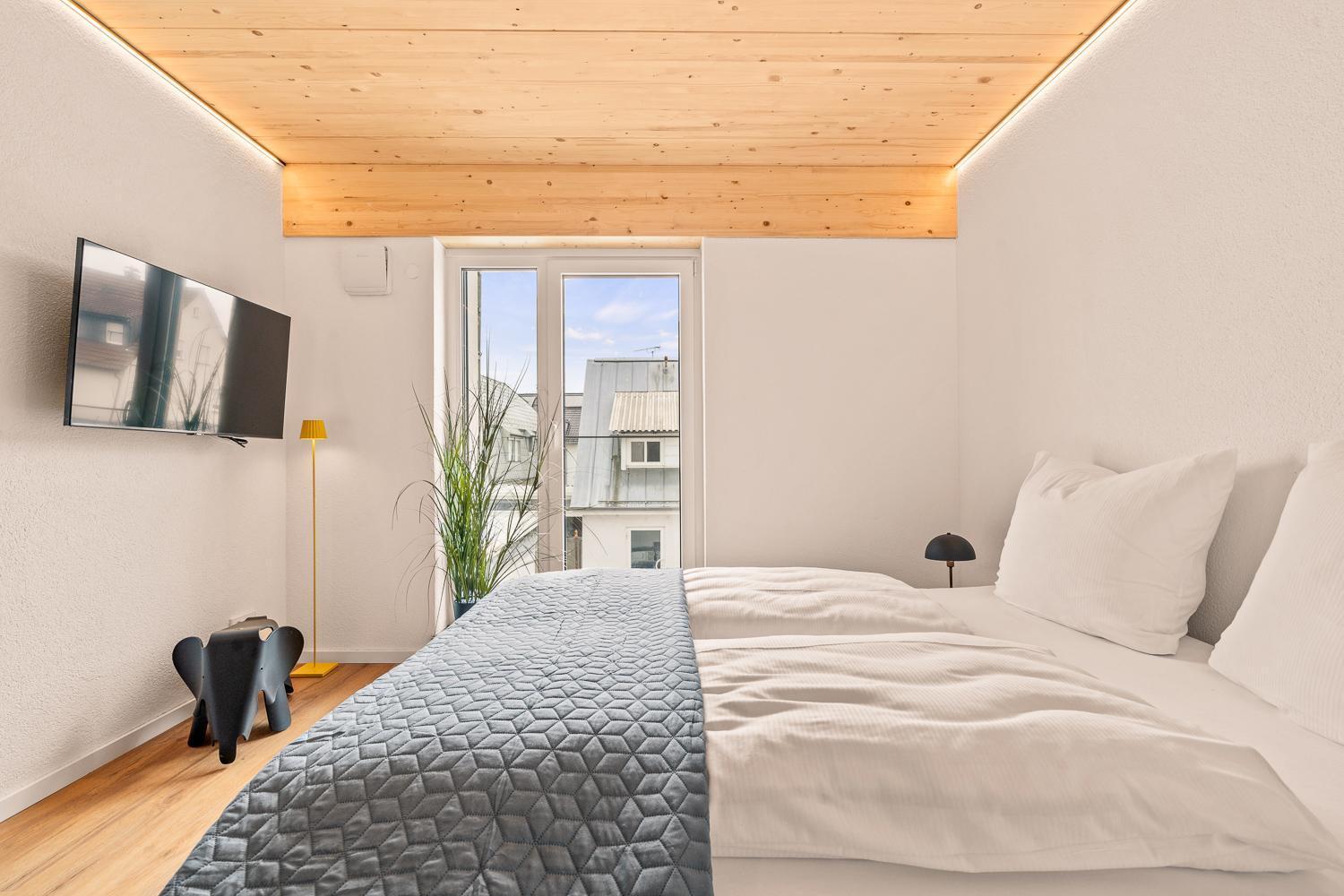 Einzimmer Wohlfuehlapartment Vier Klimatisiert Friedrichshafen Exterior foto